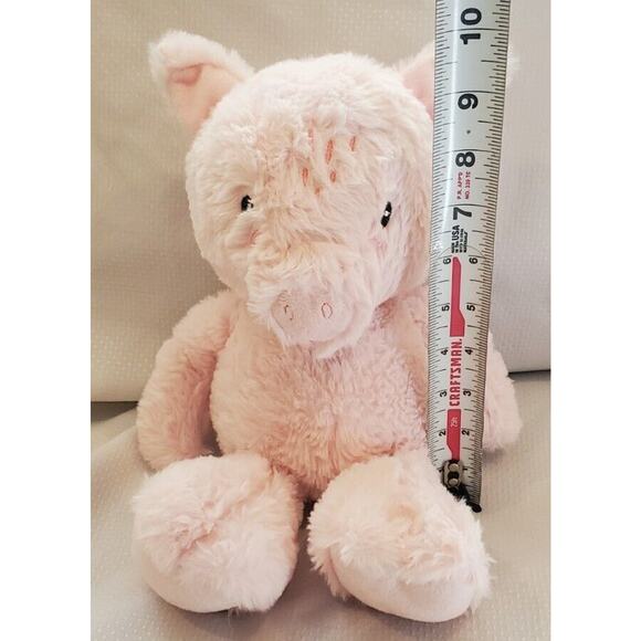 Animal Adventure Pink Pig Stuffed Animal Plush Toy Embroidered Eyes - Picture 8 of 11
